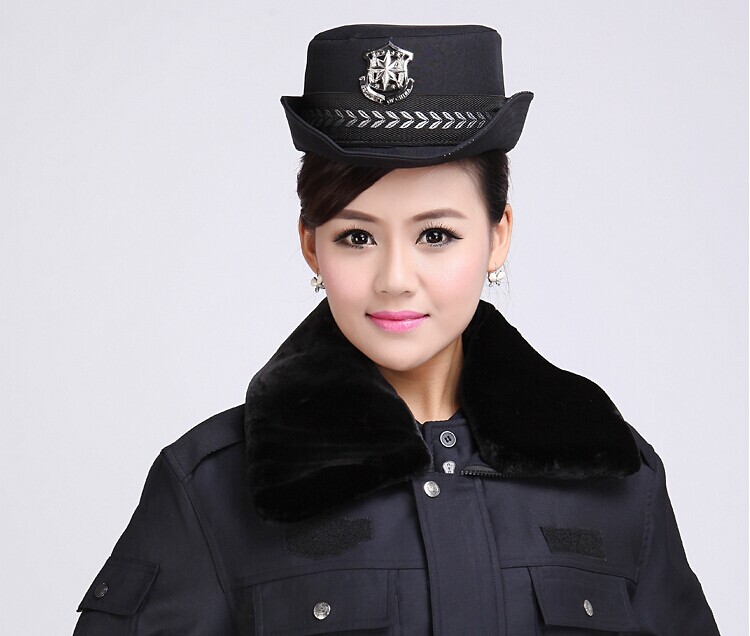 秋季保安服女模圖片 秋季保安服女模圖片
