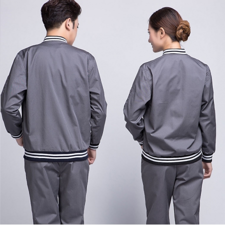 灰色運(yùn)動款秋季工作服AC07-3
